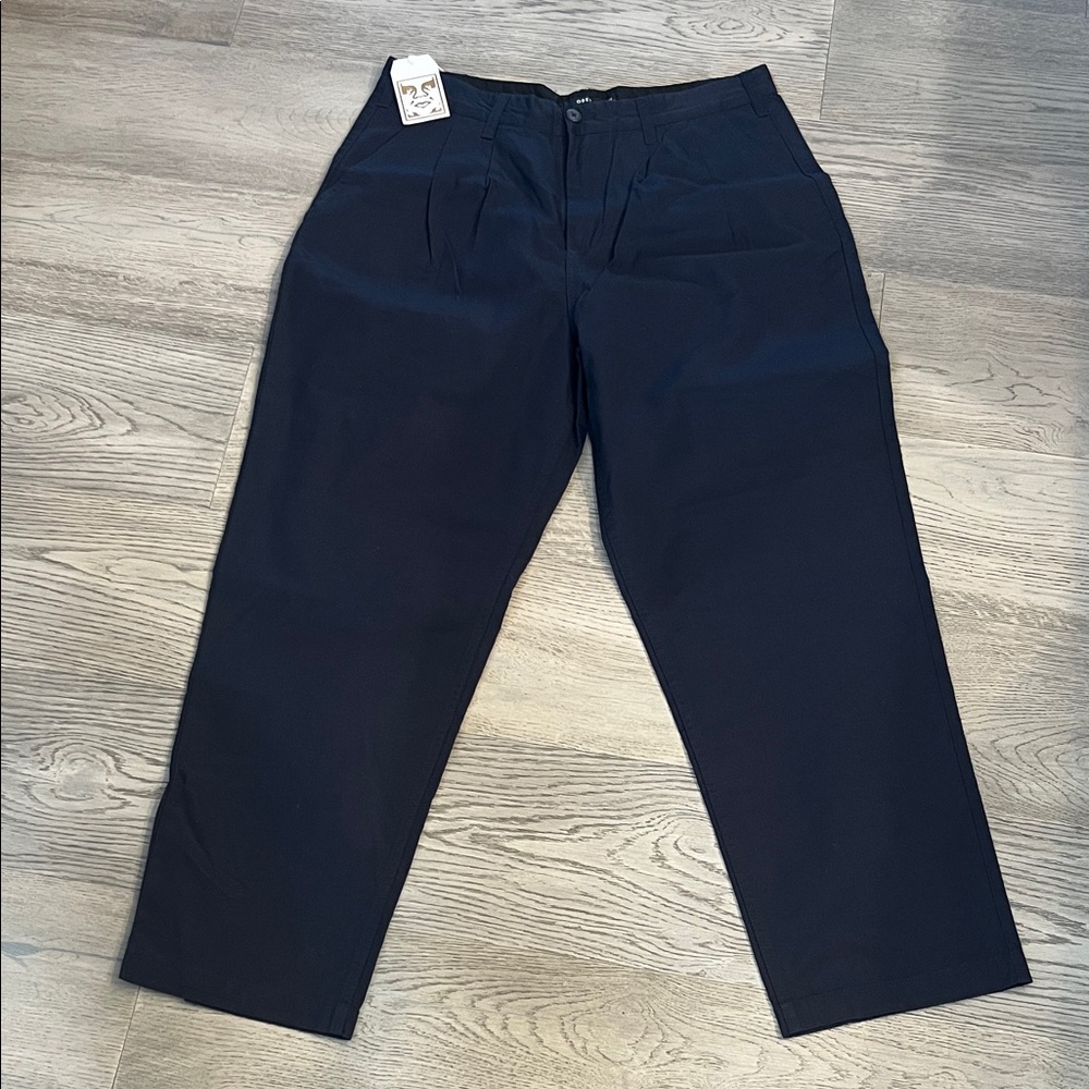 Obey Women's baggy Navy Chino